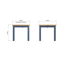 Aldeburgh Blue Flip-Top Table 85 x 85 x 78 cm