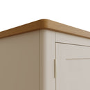 Beverley Dove Grey  Wardrobe Double with Drawer 90 x 52 x 185 cm