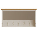 Beverley Dove Grey Wall Coat Rack with Mirror 80 x 15 x 50 cm