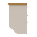 Beverley Dove Grey Wall Coat Rack with Mirror 80 x 15 x 50 cm