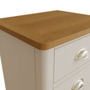 Beverley Dove Grey  Bedside Table with 3 Drawers 42 x 35 x 58 cm