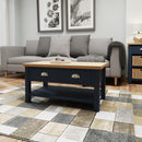 Aldeburgh Blue Coffee Table Large 90 x 50 x 45 cm