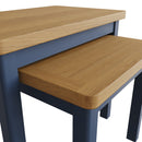 Aldeburgh Blue Nest of 2 Tables 50 x 32 x 50 cm