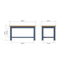 Aldeburgh Blue Coffee Table Small 80 x 45 x 45 cm