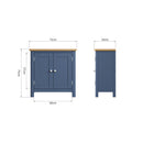 Aldeburgh Blue Sideboard Small 75 x 34 x 75 cm