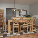 Hemsworth Rustic Oak  Extending Table 1.6m-2m 160 x 85 x 78 cm