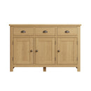 Hemsworth Rustic Oak  Sideboard with 3 Doors 130 x 40 x 85 cm