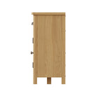 Hemsworth Rustic Oak  Sideboard with 3 Doors 130 x 40 x 85 cm