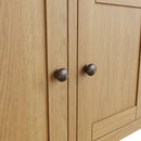 Hemsworth Rustic Oak  Sideboard with 3 Doors 130 x 40 x 85 cm