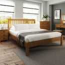 Hemsworth Rustic Oak  Bed 5' King 168 x 211 x 105 cm