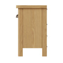 Hemsworth Rustic Oak  Cabinet 1 Drawer 1 Basket 50 x 30 x 50 cm