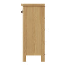Hemsworth Rustic Oak  Cabinet 1 Drawer 2 Basket 50 x 30 x 75 cm