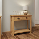 Hemsworth Rustic Oak  Console Table 85 x 32 x 75 cm