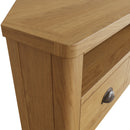 Hemsworth Rustic Oak  Corner TV Unit 90 x 44 x 48 cm