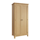 Hemsworth Rustic Oak  Wardrobe 2 Door Full Hanging 85 x 52 x 180 cm
