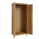 Hemsworth Rustic Oak  Wardrobe 2 Door Full Hanging 85 x 52 x 180 cm