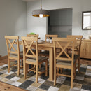 Hemsworth Rustic Oak  Flip-Top Table 85 x 85 x 78 cm