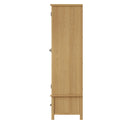 Hemsworth Rustic Oak  Wardrobe Double with Drawer 90 x 52 x 185 cm