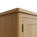 Hemsworth Rustic Oak  Wardrobe Double with Drawer 90 x 52 x 185 cm