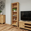 Hemsworth Rustic Oak  Bookcase Large 60 x 25 x 180 cm