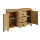 Hemsworth Rustic Oak  Sideboard Large 115 x 34 x 80 cm