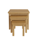Hemsworth Rustic Oak  Nest of 3 Tables 60 x 38 x 50 cm