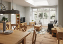 Hemsworth Rustic Oak  Corner TV Unit 90 x 44 x 48 cm
