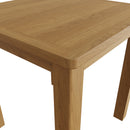 Hemsworth Rustic Oak  Fixed Top Table 75 x 75 x 78 cm