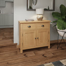 Hemsworth Rustic Oak  Sideboard 90 x 34 x 80 cm