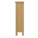 Hemsworth Rustic Oak  Bookcase Small Wide 70 x 22 x 82 cm