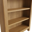 Hemsworth Rustic Oak  Bookcase Small Wide 70 x 22 x 82 cm