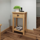 Hemsworth Rustic Oak  Telephone Table 50 x 32 x 75 cm