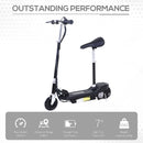 HOMCOM Kids Electric Ride On eScooter Motorbike 120w 2 x 12V - Black