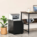 Vinsetto Filing Cabinet with 2 Drawers 39x48x48cm Black
