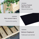 Outsunny Wooden Raised Plant Stand 100 x 40 x 84cm