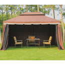 Outsunny Garden Gazebo - Brown