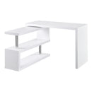 HOMCOM Modern Corner 360° Rotating L-Shaped Computer Desk Writing Table