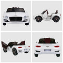 HOMCOM Kids Electric Ride-on Car with Lights-White