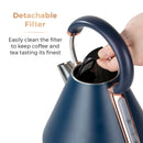 Tower Cavaletto 3KW 1.7 Litre Pyramid Kettle - Midnight Blue