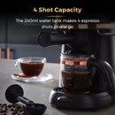 Tower Cavaletto 800W 4 Cup Espresso Machine - Black
