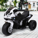 HOMCOM Kids Black Electric Ride on Motorcycle BMW S1000RR with Headlights Music