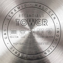 Tower Essentials 24cm Stainless Steel Casserole Pan - Silver