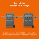 Tower Stealth Plus Four Burner BBQ