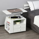 HOMCOM Mobile End Table