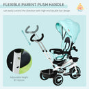 Baby Tricycle Stroller with Handle - Green