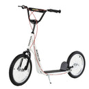 HOMCOM Childrens Scooter with Brakes - White