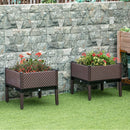 Outsunny Set of 2 Raised Garden Bed 50L x 50W