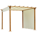 Outsunny Outdoor Retractable Pergola Gazebo Garden Sun Shade Canopy Shelter