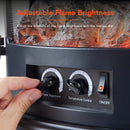 Warmlite Freestanding Electric Log Effect Stove Fire 1800W