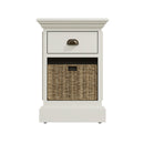 Hatton Antique White  Storage Unit 1 Drawer 1 Basket 35 x 35 x 50 cm